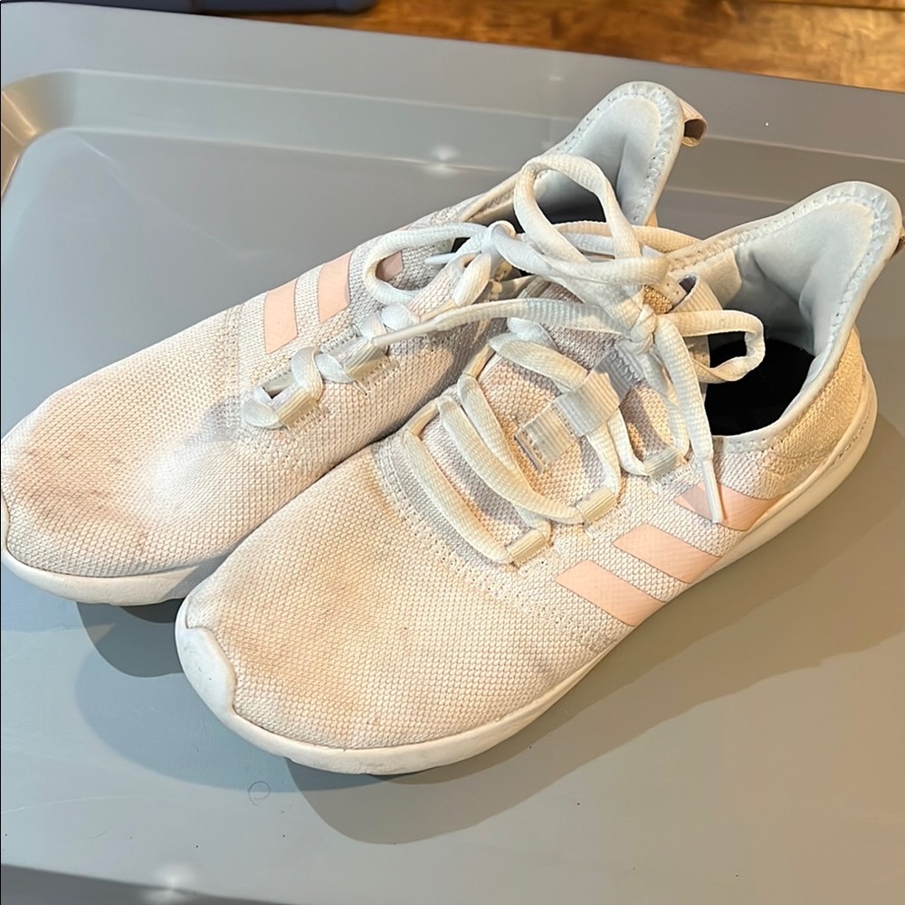 Adidas White and Pink Sneakers
